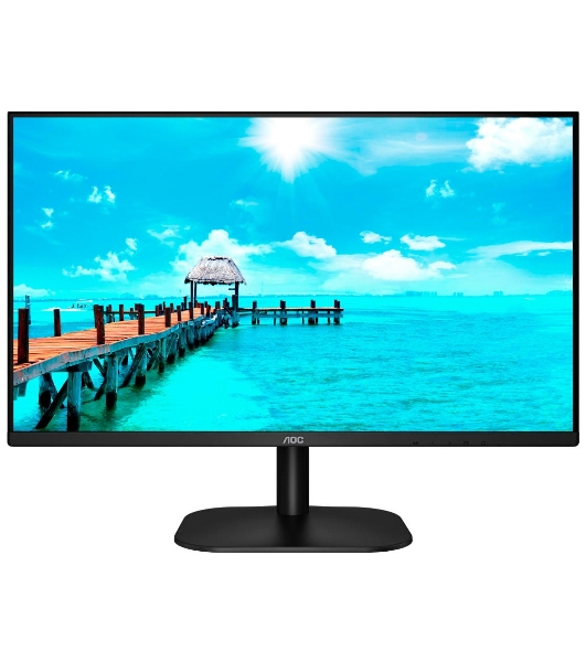 Монитор 27' AOC Value Line 27B2QAM VA 1920x1080, 75 Гц, 4 мс, 16:9, 250 кд/м², 1xHDMI, 1хDP, 1x3.5 мм, черный