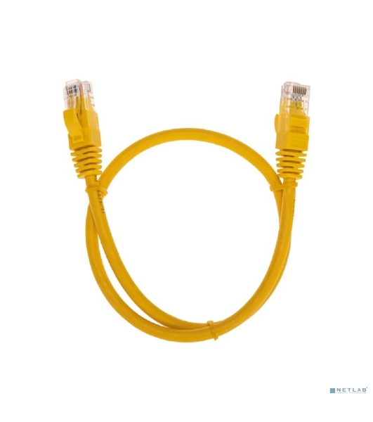 Патч-корд U/UTP Rexant cat.6, RJ45-RJ45, неэкранированный, 26AWG, LSZH, желтый, 0.5 м