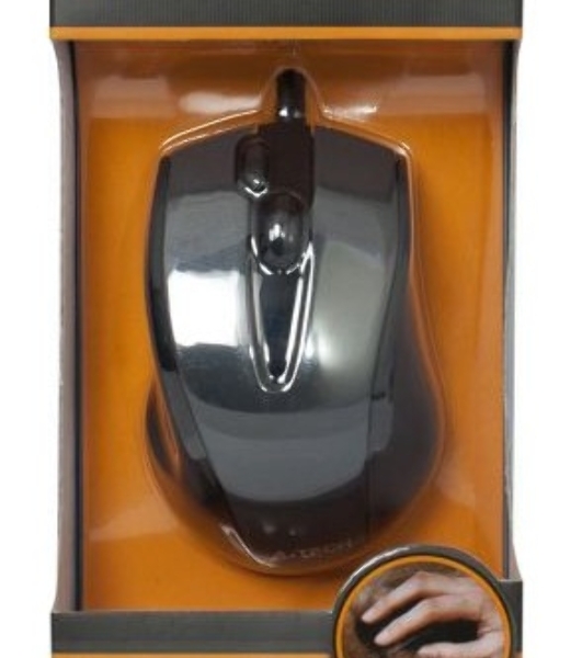 Мышь проводная A4Tech N-500F серый глянец/черный, 1200 dpi, USB, кнопки - 4