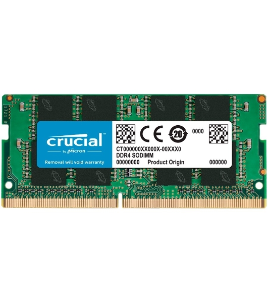 Оперативная память Crucial, DDR4, 16GB (1x16 GB), 3200 MHz, CL22, SO-DIMM