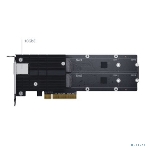 Сетевая карта Synology M.2 SSD-NVME adapter M.2 2110/2080,2 slots m.2 key, 10 Gigabit port RJ-45, PCIe 3.0 x8 adapter (FH bracket)', фото3