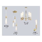 Настенный светильник Ambrella light LH75369 GD/WH золото/белый G9 max 28W 70*150*560, фото8