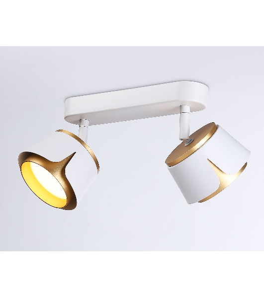 Светильник Ambrella light TN71229/2 WH/GD белый/золото GX53/2 220*100*147