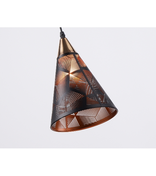 Светильник Ambrella light TR8431 BK/FGD черный/золото E27 max 40W D180*800