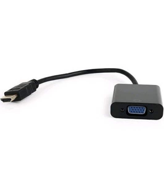 Переходник HDMI-VGA Cablexpert A-HDMI-VGA-04, 19M/15F, провод 15см