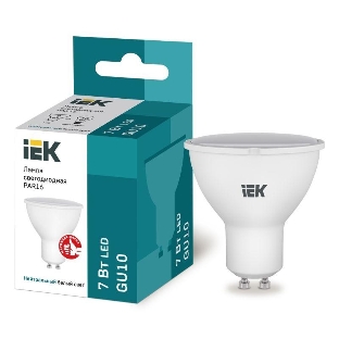 Лампа cветодиодная IEK LLE-PAR16-7-230-40-GU10 ECO PAR16 софит 7Вт 230В 4000К GU10
