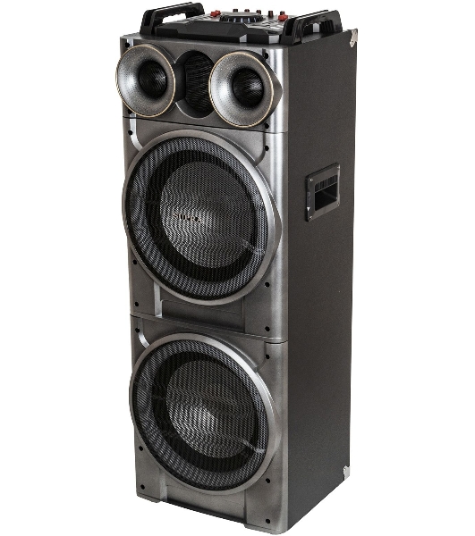 Минисистема SUPRA SMB-2150 черный 1200Вт FM USB BT SD (в комплекте: активн.+пассив.колонки)
