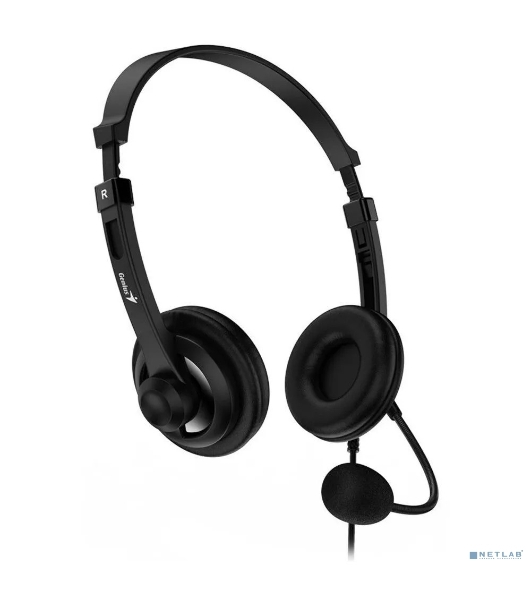 Гарнитура Genius HS-230U чёрный, проводная, USB