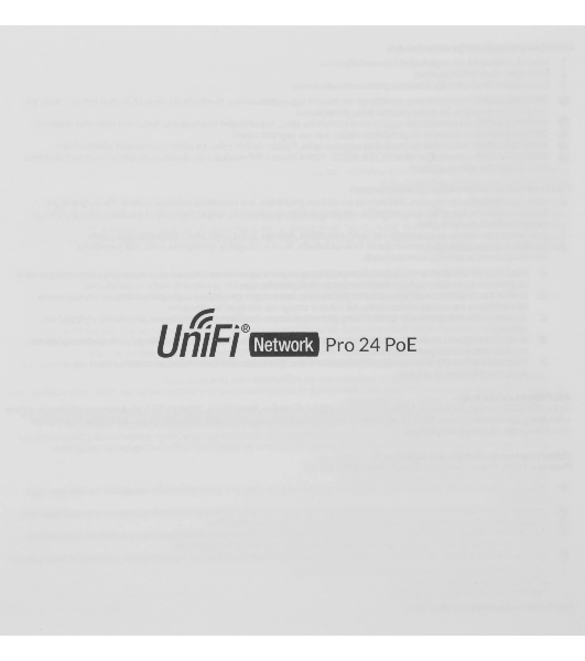 Коммутатор 24PORT 1000M 2SFP POE USW-PRO-24-POE Ubiquiti