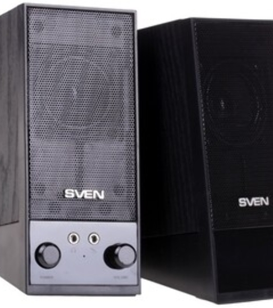 Акустическая система SVEN SPS-604 2.0 черный 4Вт