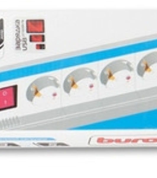 Сетевой фильтр Buro BU-SP3 USB 2A-B 3 м, 6 розеток, черный, коробка