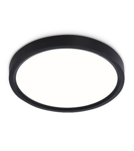 Светильник светодиодный ультратонкий Ambrella light FZ1902 BK черный IP54 13W 3000K-6500K CCT-переключатель D230*25 (Без ПДУ)