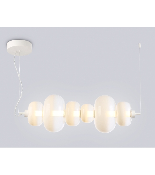 Подвесной светодиодный светильник Ambrella light LH11071 WH/FR белый/белый матовый 36W 3000K 745*230*230