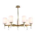 Люстра Ambrella light LH56263/7 BS/FR латунь/белый матовый E27/7 max 60W D750*590, фото7