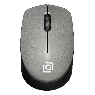 Мышь беспроводная Oklick 486MW серый/черный, 1000 dpi, радиоканал, USB, кнопки - 3