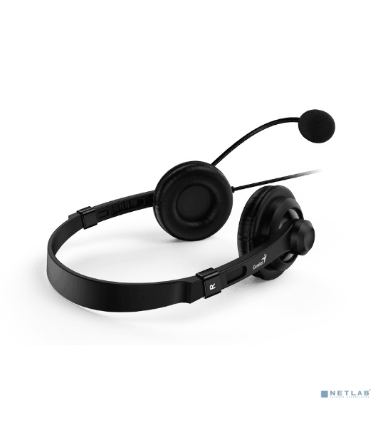 Гарнитура Genius HS-230U чёрный, проводная, USB