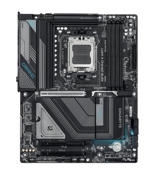 Материнская плата Gigabyte X870E AORUS ELITE WIFI7, AM5, AMD X870E, 4xDDR5, 4xSATA, 4xM.2, 1xPCI-E 5.0 x16, 1xPCI-E 4.0 x4, 1xPCI-E 3.0 x4, 1xHDMI, 1x 2.5Gb LAN, 4xUSB-A 3.2 Gen 1, 2xUSB-A 3.2 Gen 2, 4xUSB-A 2.0, 2xUSB-C 4.0, 2x3.5 мм, 7.1, ATX