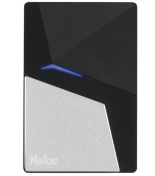 Внешний SSD Netac Z6S, 960 GB, USB 3.2 Gen 2 Type-C, R/W 520/480, серебристый