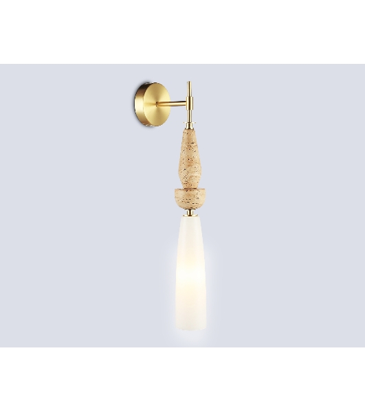 Настенный светильник Ambrella light LH75369 GD/WH золото/белый G9 max 28W 70*150*560