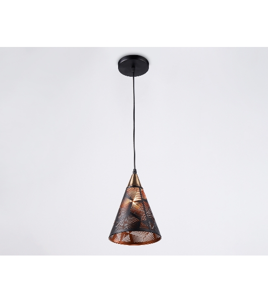 Светильник Ambrella light TR8431 BK/FGD черный/золото E27 max 40W D180*800