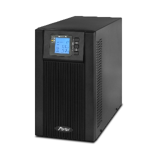 Источник бесперебойного питания Powerman ИБП Online 2000 Plus черный (внешний блок батарей, в комплект не входит)
