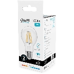 Лампа светодиодная филаментная Gauss Filament 7Вт цок.:E27 груша св.свеч.бел.нейт. (упак.:10шт), фото2