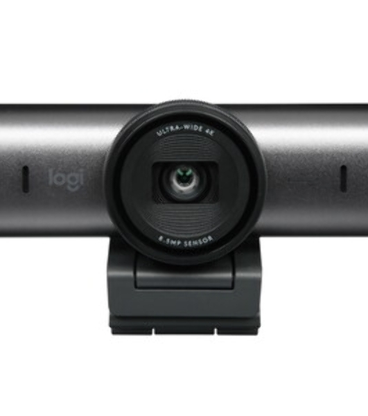 Веб-камера Logitech MX Brio 3840x2160, 30 кадр/с, USB Type-C, микрофон (2 шт, шумоподавление), автоматическая фокусировка, автоосвещение, HDR, шторка приватности, слежение за лицом, универсальное крепление, серебристый