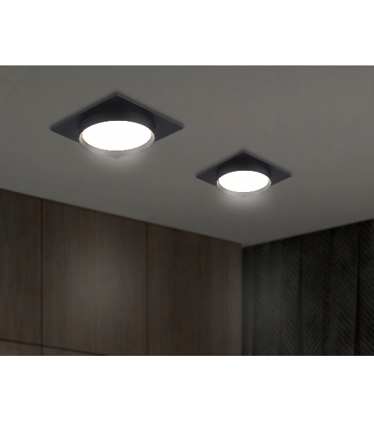 Светильник Ambrella light TN5231 BK черный GX53 110*110*35