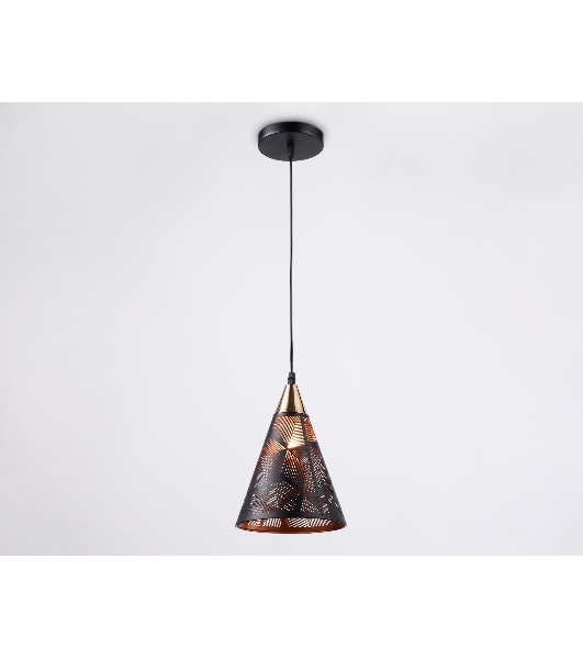 Светильник Ambrella light TR8431 BK/FGD черный/золото E27 max 40W D180*800