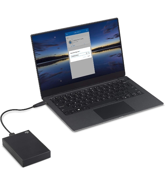 Внешний HDD 2.5' Seagate One Touch, 4TB, USB 3.2 Gen 1 Type-A, 5400 rpm, черный