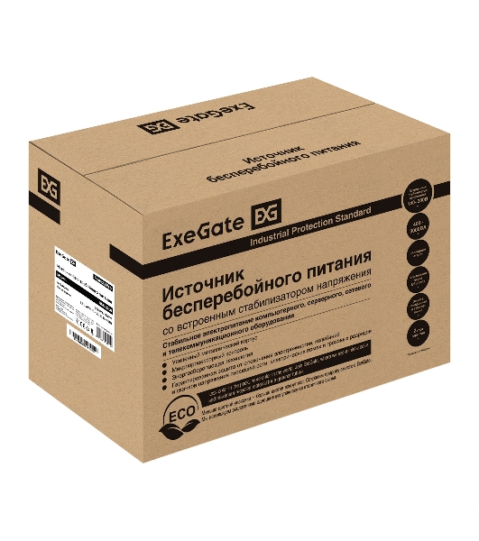 Источник бесперебойного питания ExeGate EX292611RUS SpecialPro UNB-2200.LED.AVR.1SH.2C13.RJ.USB 2200VA/1300W, LED, AVR,1*Schuko+2*C13, RJ45/11, USB, металлический корпус, черный