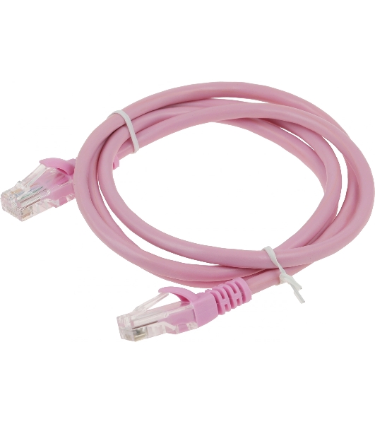 Патч-корд UTP Cablexpert PP12-1m cat.5e, 1м, литой, многожильный, розовый