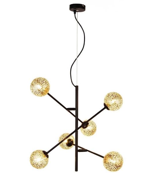 Светильник подвесной HIPER H819-0 6G96Вт BLACK/GOLD