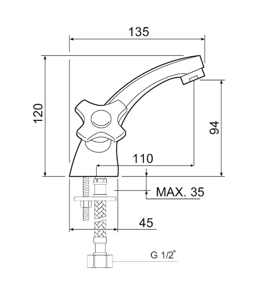 SL115-161 Смеситель для умывальника