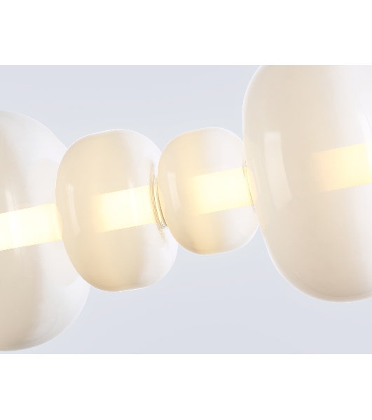 Подвесной светодиодный светильник Ambrella light LH11071 WH/FR белый/белый матовый 36W 3000K 745*230*230