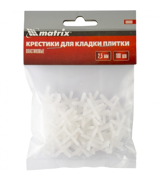 Крестики Matrix, 2,5 мм, для кладки плитки, 100 шт.