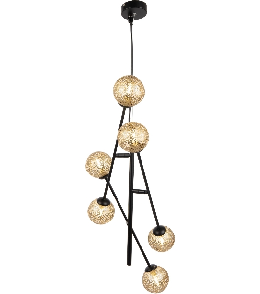 Светильник подвесной HIPER H819-0 6G96Вт BLACK/GOLD