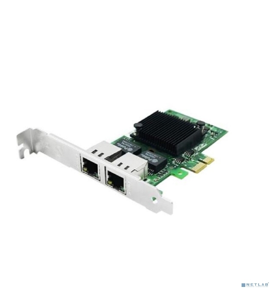 Сетевой адаптер Ethernet LR-LINK 9222HT, Intel I350-AM2, двойной порт RJ45, сетевая карта PCI-Ex1, 10/100/1000 Мбит/с (302472)