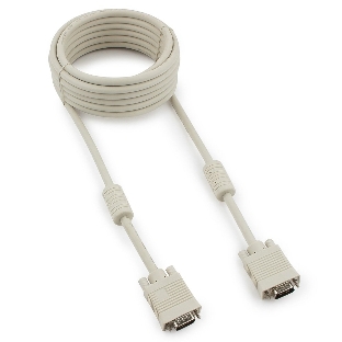 Кабель Gembird/Cablexpert VGA Premium, 15M/15M,5.0м, серый, тройной экран, феррит.кольца
