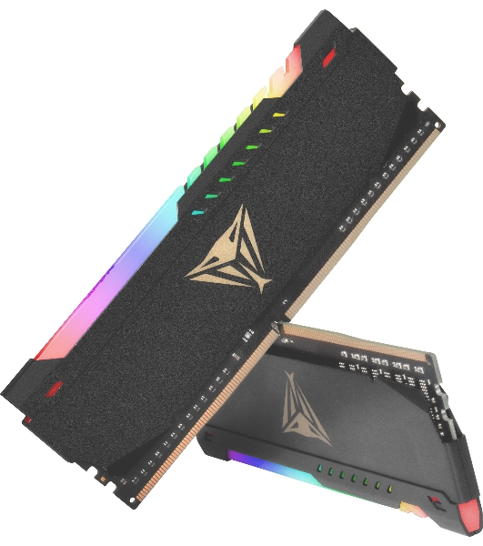 Оперативная память Patriot Viper Steel, DDR4, 32GB (2x16GB), 3600MHz, CL20, DIMM, с радиатором, RGB, черный