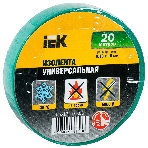 Изолента IEK UIZ-13-10-K06 0,13х15 мм зеленая 20 метров, фото5