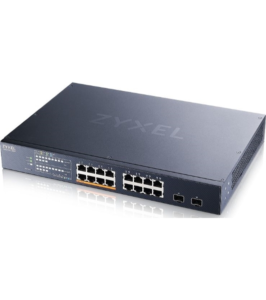 Коммутатор Zyxel NebulaFlex XMG1915-18EP-EU0101F 16x2.5Gbит/с 2SFP+ 8PoE++ 180W управляемый