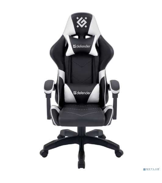 Кресло игровое Defender Companion черный/белый, класс 3, металл, PU