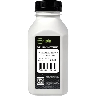 Тонер Cactus CS-THP4-100 черный флакон 100гр. для принтера HP CB435A/CB436A/CE278A/CE285A/CF283A/CF244A/CF283X (для OEM)