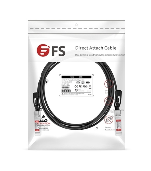 Твинаксиальный медный кабель 2m (7ft) Generic Compatible 10G SFP+ Passive Direct Attach Copper Twinax Cable #74619