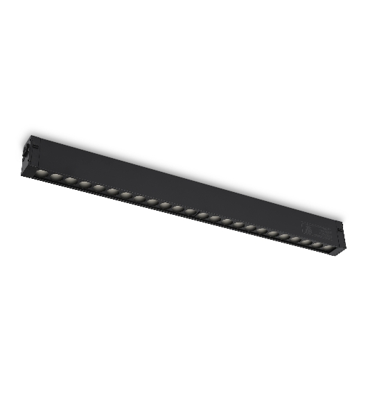Светильник светодиодный трековый для шинопровода Magnetic Ambrella light GL1740 BK черный IP20 24W 4200K 220V 24° 455*25*42 (Без ПДУ)