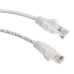 Патч-корд LANMASTER LAN-PC45/U5E-5.0-WH вилка RJ-45-вилка RJ-45 cat.5е 5м белый LSZH (уп.:1шт), фото 1