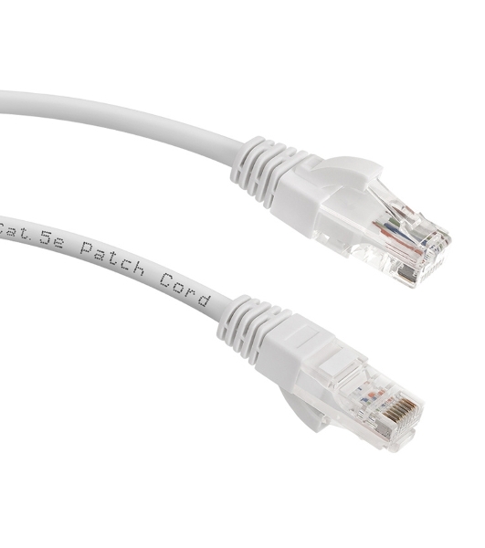 Патч-корд LANMASTER LAN-PC45/U5E-5.0-WH вилка RJ-45-вилка RJ-45 cat.5е 5м белый LSZH (уп.:1шт)