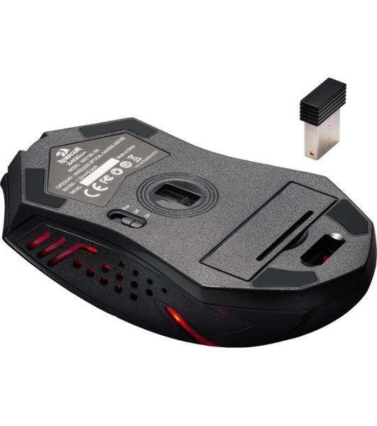Мышь беспроводная + коврик Defender Redragon M601WL-BA черный, 2400 dpi, радиоканал, USB, кнопки - 6