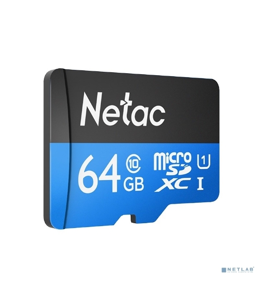 Флеш карта microSDHC 64Gb Netac P500 NT02P500STN-064G-S (без SD адаптера) 80Mb/s